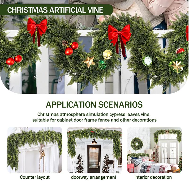 🏆2025 Super Value Set💥 Artificial Realistic Touch Cedar Garlands