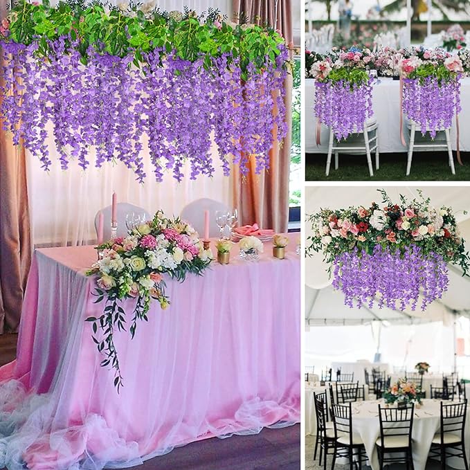 💥Hot Sale🌸UV Resistant Lifelike Artificial Wisteria Flower - No Maintenance, Pruning or Watering!