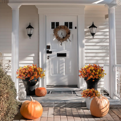 🔥Hot Sale Each Only $2.49🌼Lifelike UV-Resistant Autumn Flowers – Waterproof, Windproof & Perfect for Fall Decor 🍂