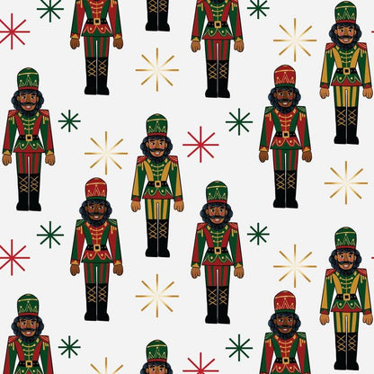 🤶🏾Home for the Holidays Black Santa Wrapping paper