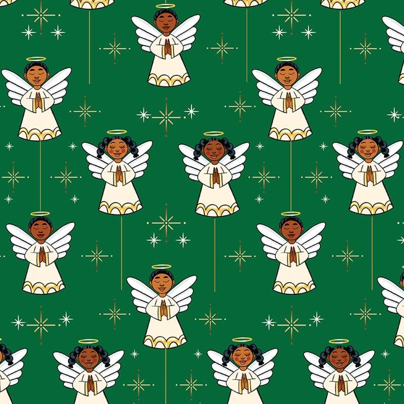 🤶🏾Home for the Holidays Black Santa Wrapping paper